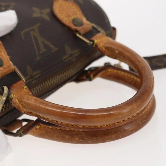 LOUIS VUITTON Monogram Mini Speedy Hand Bag M41534 LV Auth 144370 - Picture 8 of 16
